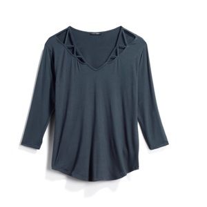 Baina Cutout Detail Knit Top  NWOT